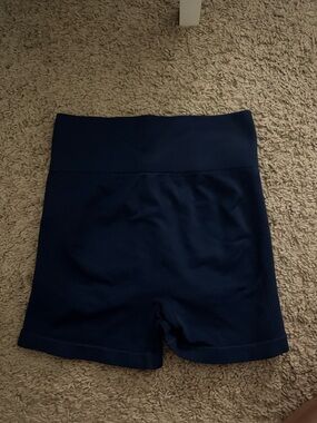 SHEIN Navy High-Waist Bike Shorts